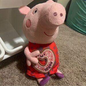 Peppa Pig I love you Plush